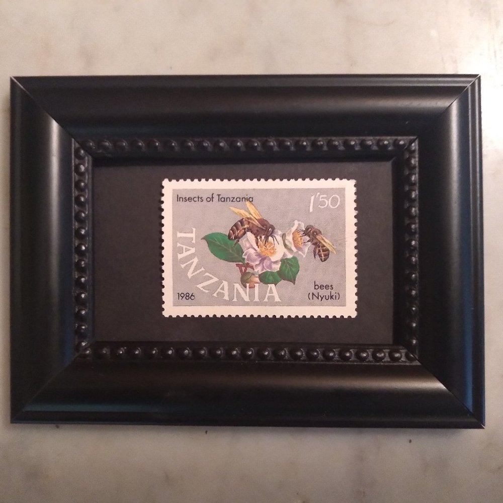 Tchotchke Stamp Art - African Bees